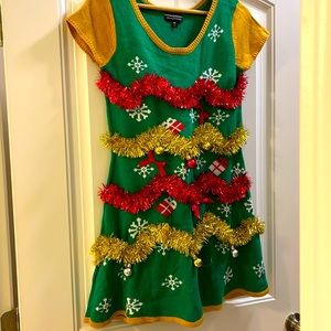 NWT Christmas Ugly Sweater Dress
